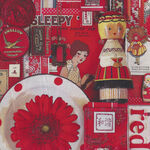 Color Collage Digital Print from Northcott Fabrics DP22416 Red.