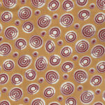 Colour Rhythm by Stof Fabrics 4514-110. Mustard/Bergundy.