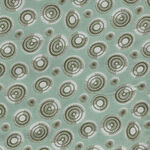 Colour Rhythm by Stoffabrics 4514-113.Basic Circle & Dots MS21-01 Duckegg/Grey.