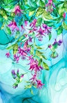 Concerto For Northcott Fabrics DP27826 Panel 30" x 42" Humming Birds.