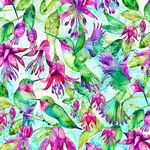 Concerto For Northcott Fabrics DP27828 Humming Birds.