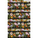 Covent Garden by Deborah Edwards For Northcott Fabric DP23808 Col. 99 Floral Bor