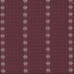 Daiwabo-Tex Japanese Woven Cotton WC2029763 TY90285L Colour G Bergundy/Cream.