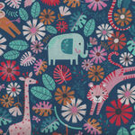 Dandelion Jungle by Jane Farnham for Dashwood Studio DAND2092 Color 1 Navy.