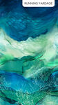 Deep Blue Digital Print For Northcott Fabrics DP28121 Ombre Blue Running Yardage
