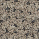 Deja Boo! From Satin Moon Designs for Blank Fabric Pattern 2162 039 Taupe.