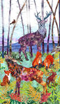 Down In The Woods Digital Panel 24"x42" From Blank Textiles 1510P Co.66.