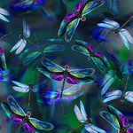 "Dragonfly Dream" by Hoffman Spectrum Digital Fabric R4629 Colour 324 