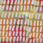 E BOND For Free Spirit Fabrics ROOT PWEB027.Rainbow. Pattern Bits..
