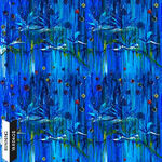 Eau De Parfum  by Frond for Northcott Fabrics 40028-45 Blue.
