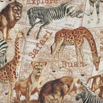Expedition By Whistler Studios for Windham Fabrics 51631-X Parchment Animals.