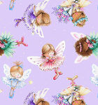 Fairy Garden by Nicola Mason for StudioE BQ6741 053 Multi Tossed Large Fairies.