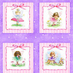 Fairy Garden by Nicola Mason for StudioE BQ6750 052 Panel 24 x 42 Multi 