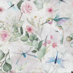 Fancy Flutter Hoffman Spectrum Digital Fabric V5286 Color 153 Tea Rose.