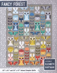 Fancy Forest Animal Sampler Patchwork Quilt Pattern by Elizabeth Hartman.