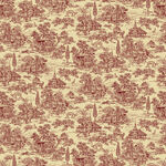 Farmhouse Christmas Toile 108" Wide Quilt Back For Henry Glass 9685-44 Bergundy.