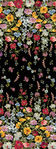 Field Of Dreams from Benartex Wild Flower Border CM8932 Black