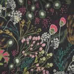 Flannel By Pat Bravo For Art Gallery Fabrics F-56302-1 Meadow Umbra Black.