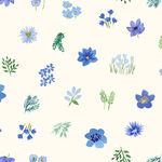 Flower Collection by Bluebell Gray for Lewis & Irene D# BG044 C# Dancing Cornflo