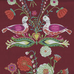 Folk Art by Nathalie Lete for Conservatory Craft PWNL026. Pattern Nesting. Col. 
