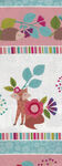 Forest Frolic by Northcott Studio Fabrics 23098 Border Stripe White Multi.