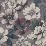 Gentle Flowers From Quiltgate Fabrics GF5130-11D Plum.