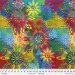 Happy Blooms by Sue Penn for Free Spirit Fabrics PWSP054.Multi.Pattern Pinwheel.