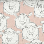 Hayu Sheep From KOKKA Light Canvas KEGX7706 002A Pink/Off White.