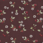 Heavenly Hedgerow For Figo Fabrics 90586-36 Strawberries Chocolate .