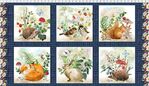 Hedgehog Hollow Fabric Panel 24" x 42" For In The Beginning Studio C2496-1HH-1.