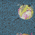 Here Kitty Kitty by Cori Dantini for Free Spirit Fabrics PWCD044 Blue 