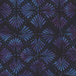 Hoffman Batik Cotton Fabric HT 2442-235 Agate Violet Rays.