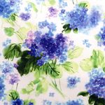 Hydrangea Blossoms by Quilting Treasures Fabrics 1649-27529-Z White.