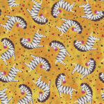 Into The Wild By Oasis Fabrics OA6030201 Zebras Yellow.