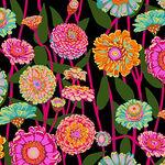 JUMPSTART by Anna Maria Parry Textiles AMT131-99L Zinnia Show Colour Berry.