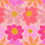 JUMPSTART by Anna Maria Parry Textiles AMT132-23C Stars & Stripes Colour Pink.