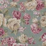 Japanese Cotton 80% - Linen 20% Mix 63970 Colour 102 Roses.