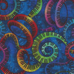 Jazz Fusion by Chong-A Hwang for Timeless Treasures TTCD2232 Blue.