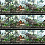 Jurassic From In The Beginning Fabric Dinosaur Border Print 2348 Design 3JUR Col