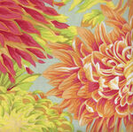 Kaffe Fassett Collective For Free Spirit PJ41 Japanese Chrysanthemum Yellow.