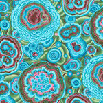 Kaffe Fasset Collective 2022 PWPJ106  Pattern Agate. Color Turquoise. 