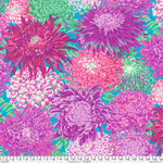 Kaffe Fassett Collective 108" Quilt Back QBPJ003. Magenta. Japanese Chrysanthemu