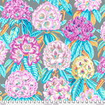 Kaffe Fassett Collective 2023 for Free Spirit PWPJ124. Grey. Pattern Rhododendro