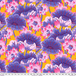 Kaffe Fassett Collective 2023 for Free Spirit  PWGP093. Purple. Patt. Lake Bloss