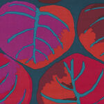 Kaffe Fassett Collective 2025 Free Spirit  PWGP208 Red Patt Palm Leaves