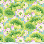 Kaffe Fassett Collective Classic Lake Blossoms GP93 Green.