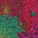 Kaffe Fassett Collective For Free Spirit  PWPJ041 Japanese Chrysanthemum Scarlet