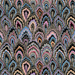 Kaffe Fassett Collective Free Spirit Marble Scallops PWGP207. Black .
