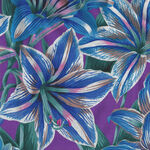 Kaffe Fassett Collective for Free Spirit August 2020 PWP J104.Blue Amaryllis