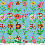 Kaffe Fassett Collective for Free Spirit PWGP205. Blue Patt. Flower Studies.